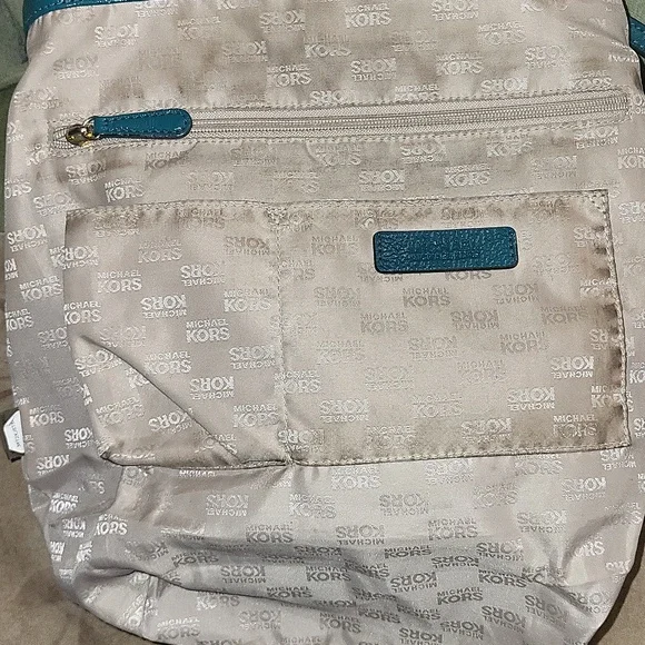 Michael Kors Leather Bag with Gold Accents - Picture 14 of 16